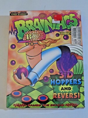 NEW SEALED - Brainiacs (1995, PC MS-DOS, IBM 386) Vintage Big Box