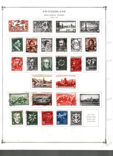 Collection, Switzerland Part C Scott Page, 1920/1981, Cat $164, Mint & Used - Picture 5 of 11