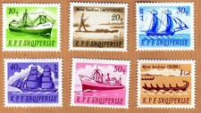 ALBANIEN 1965 POSTFRISCH Michel 1004/09 Schiffe - Boote
