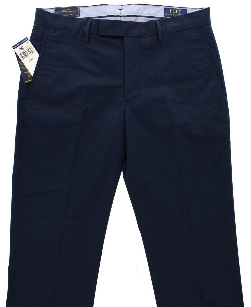 Ralph Lauren POLO Pant Men's Straight Fit Casual Chino Stretch Twill Pants  Navy