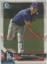 Mitchell White LA Dodgers 2018 Bowman Chrome Draft