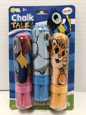 Sidewalk Chalk Tales 3-Colors and Clean Hand Holders