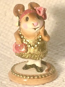 WEE FOREST FOLK  ZELDA GOLD GLITTER NEW/ MINT WITH BOX