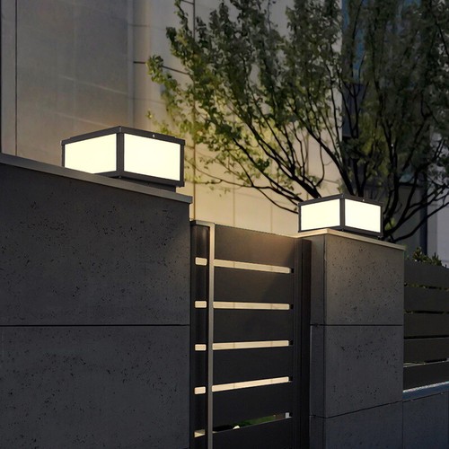 LED Solar Light Outdoor Pillar Lights Garden Gate Post Lamp Yard Pillar Lighting - Picture 11 of 11
