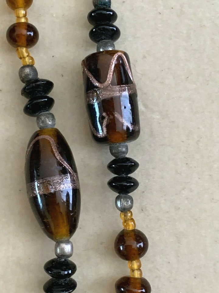 Beautiful Vintage Creator Necklace Murano Glass Beads 108cm eBay