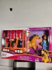 Spirit Untamed Lucky's Train Home Playset Lucky Doll, Train & Figure Dreamworks