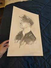 Alessandro Pavolini Black Brigade RSI World War II Mixed Technica Giuseppe Bacci