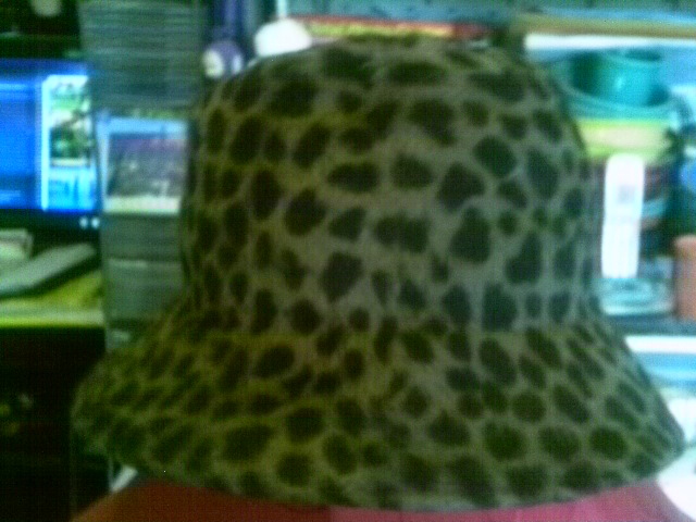 KOKIN WOOL FUR BROWN LEOPARD GORGEOUS BUCKET HAT BOHO CHIC  display picture 1