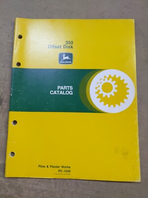 John Deere 350 Offset Disk Parts Catalog, PC-1559