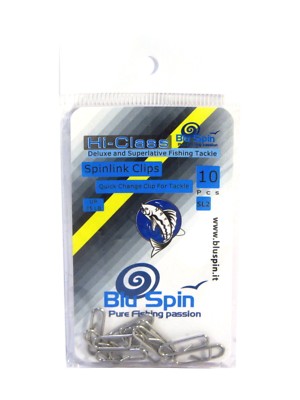 BLUSPIN HI CLASS SPINLINK CLIPS UP 35LB SL2 Piccoli accessori per grandi prestazioni i prodotti HI-CLASS BLU SPIN sono frutto di un\'attenta ricerca di materiali e di ultime tecniche costruttive. Sottoposti a rigorosi test hanno requisiti di altissima qualità e affidabilità! (0701197335448)