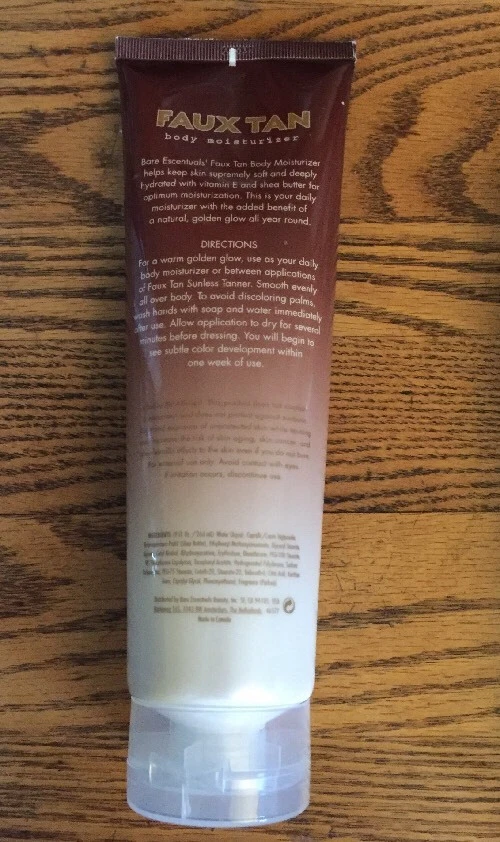 BARE ESCENTUALS FAUX TAN BODY MOISTURIZER CREAM 9 OZ TUBE NEW ~UNBOXED - Image 2 of 2
