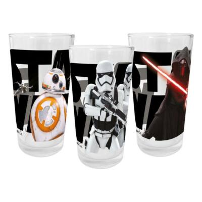 STAR WARS - Episode VII - Saftgläser 3er Pack Gläser / Juice Glasses - Neu / OVP