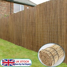 4Meter Natural Reed Garden Willow Cane Screening Screen Panel Outdoor Fence UK