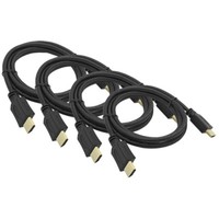 4X 1,5M Hdmi Kabel 2160P HD 4K Vergoldet Ethernet High Speed UHD 3D TV Sat Dolby