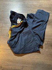 NWOT Carhartt Scrub Pants, Force C55106 NAVY BLUE Cargo Unisex Stretch Flex L