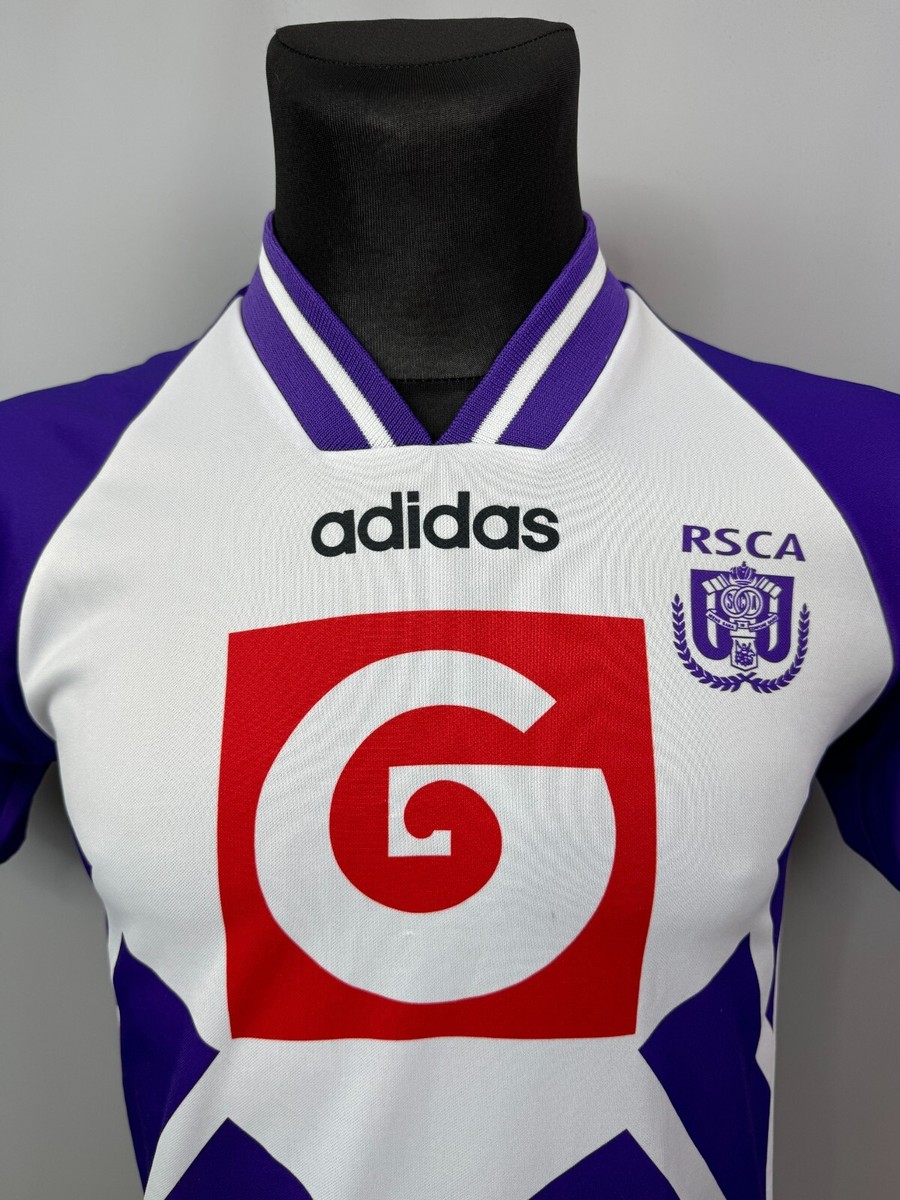 adidasアンデルレヒトホーム94/95 ANDERLECHT 1994 1995 HOME SHIRT FOOTBALL SOCCER JERSEY