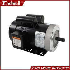 5HP Electric Motor 3450RPM Single Phase 208-230V 56C Frame 5/8" Shaft 60HZ TEFC