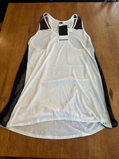Womens Oakley Sport Mesh Cover Up Tank, NWT, White, L