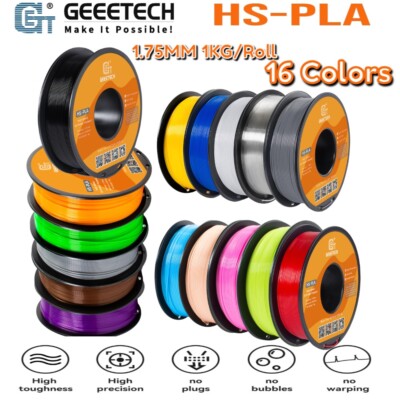 Geeetech 3D Printer HS-PLA Filament 1.75mm1KG multicolor For High Speed Printing