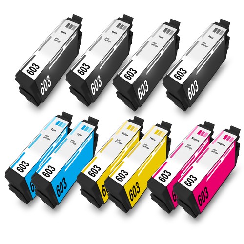 Teland - Cartuccia di inchiostro compatibile per Epson 603 603XL per Expression Home XP-2100 XP-2105 XP-4105 XP-4100 XP-3105 XP-3100 Workforce WF -2850DWF WF-2835DWF WF-2830DWF WF-2810DWF (10 PK