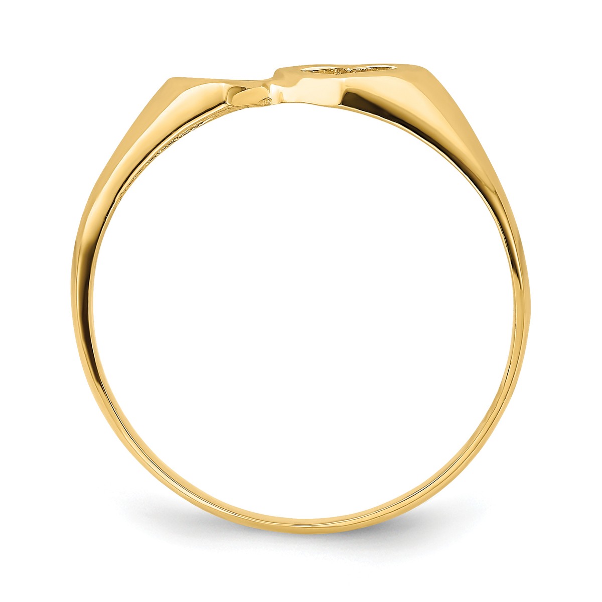 Lex & Lu 14k Yellow Gold Double Heart Cut-Out Ring Size 7 | eBay
