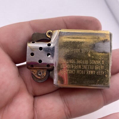 Zippo Lighter Brass Replica Slashed Corners | eBay