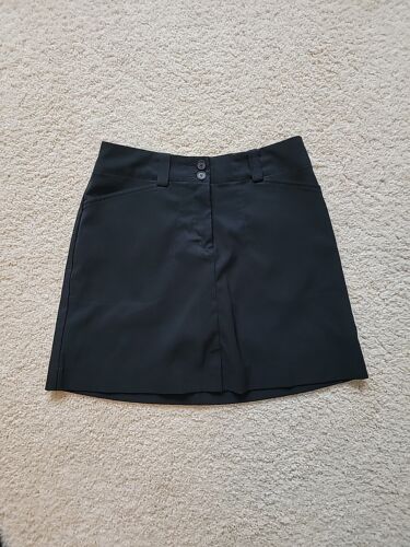 Nike Skort Womens Size 2 Black Pockets Zip Up Dri-Fit Golf Tennis Active Wear - Picture 1 of 9
