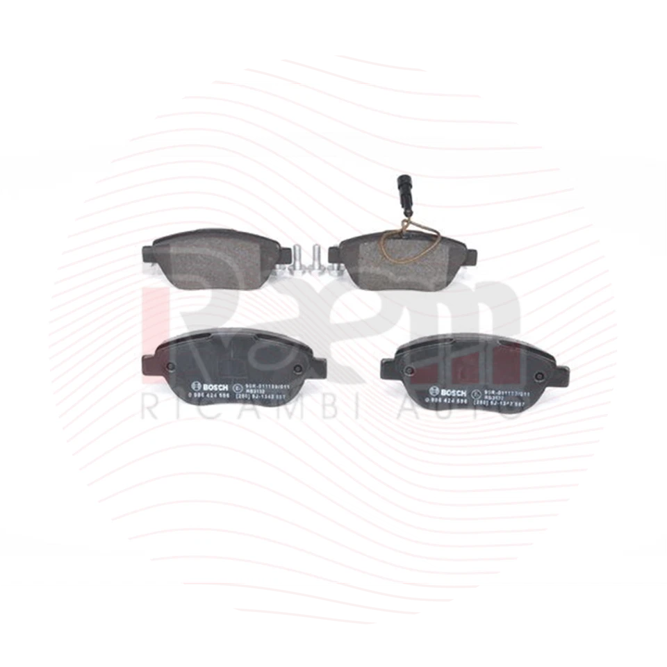 Plaquettes de Frein Avant Fiat Idea Lancia Delta III 1.3 1.9 BOSCH 0986424596 - Photo 2/4
