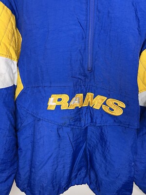 LA RAMS VINTAGE STARTER PULLOVER JACKET Sz XXL | eBay