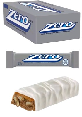 Zero caramel peanuts almond nougats & Almonds Creamy Fudgy Candy