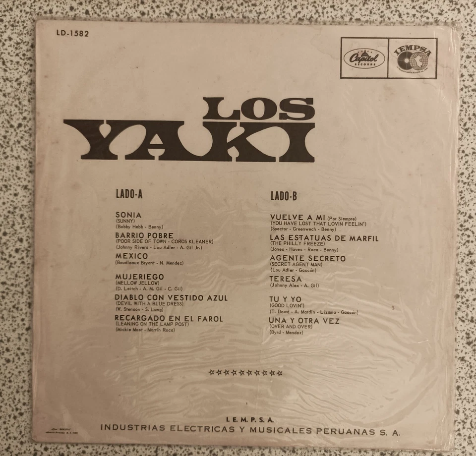 LOS YAKI "ST AKA VOLUME TWO " VERY RARE PERUVIAN GARAGE BEAT VINYL Foto 2 de 3