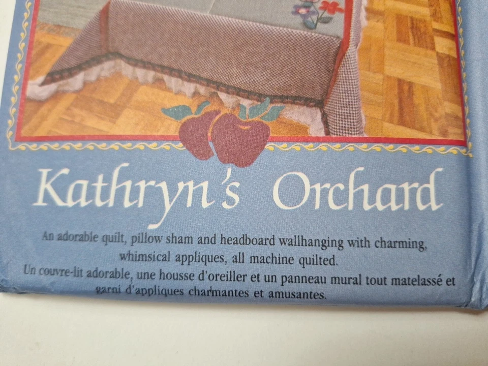 Quilt Twin Shams Wall Hang St Nicole Orchard 4687 Butterick Sewing Pattern UC - Image 3 of 4