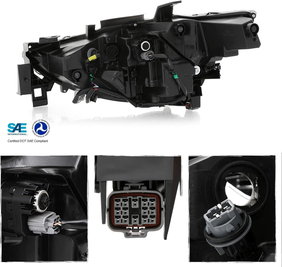 适用于 2017 - 2021 年马自达 CX-5 全 LED 带 AFS 投影仪 车头灯 乘客侧 — 第 3/4 张图片