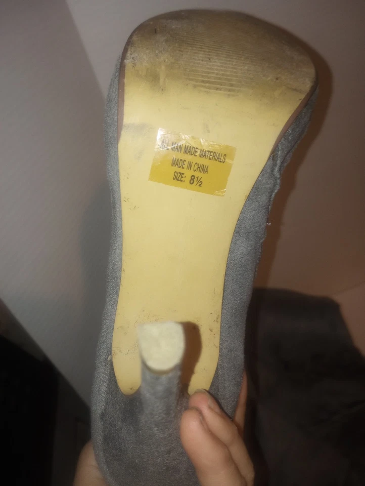 Botas de gamuza Fahrenheit sobre la rodilla de tacón alto 8,5 Foto 4 de 4