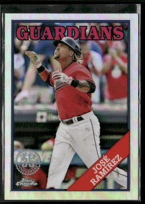 2023 Topps Chrome #88BC-17 José Ramírez 1988 Topps Baseball 35th Anniversary
