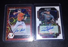 Panini Draft Picks Jake Smith Red Volocity & Tanner Schobel White Donut Circles