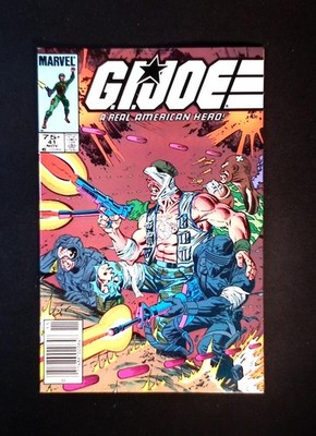 G.I. JOE: A REAL AMERICAN HERO #41B NEWSSTAND Marvel 1985 Mike Zeck cover