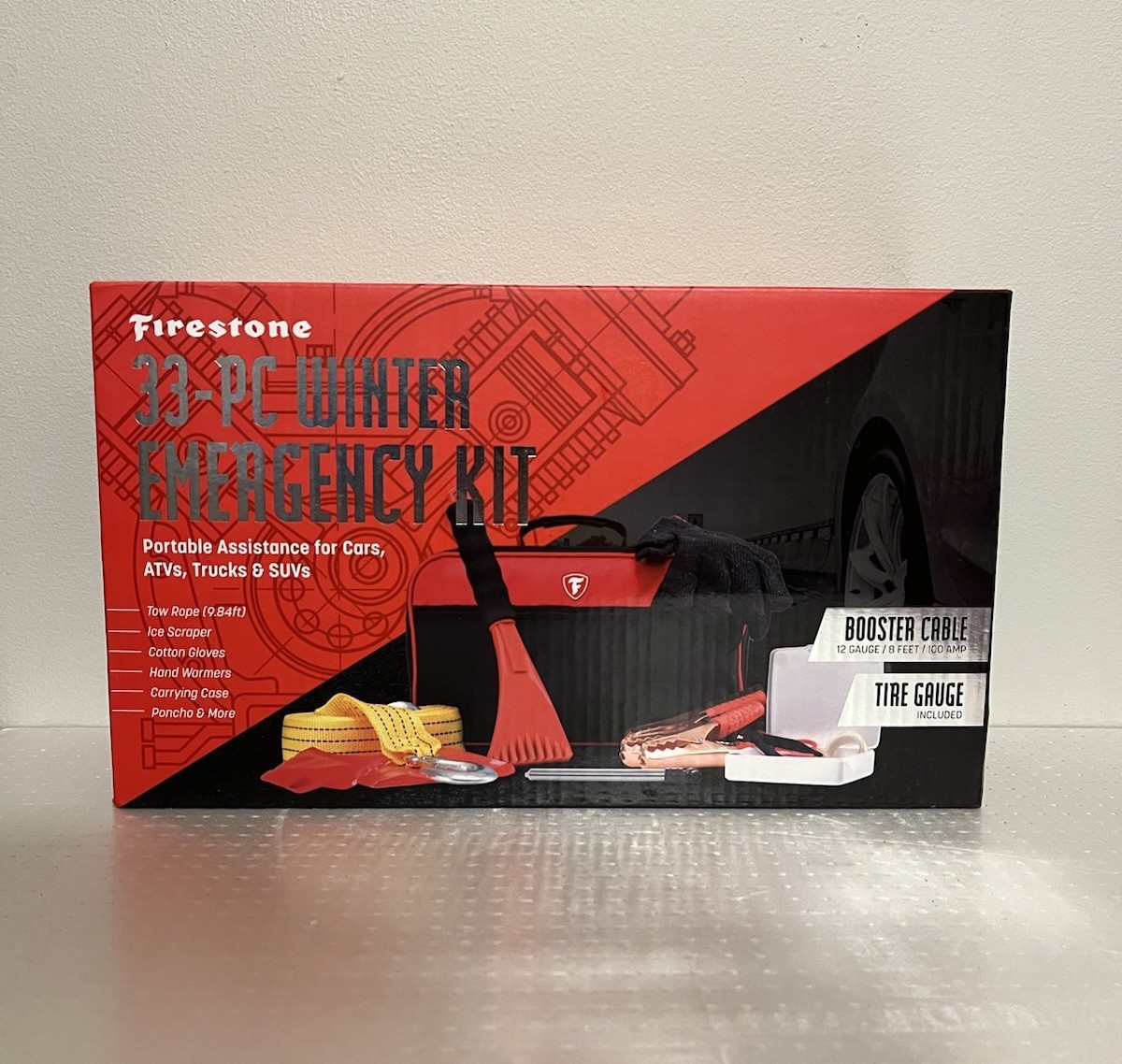 New Firestone Emergency 33 Pc Winter Car / Truck / Suv / Atv Kit
