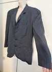 2-Button Blue & Black Houndstooth Size 44 Men’s Sports Coat Laurent By Oxxford — photo 3