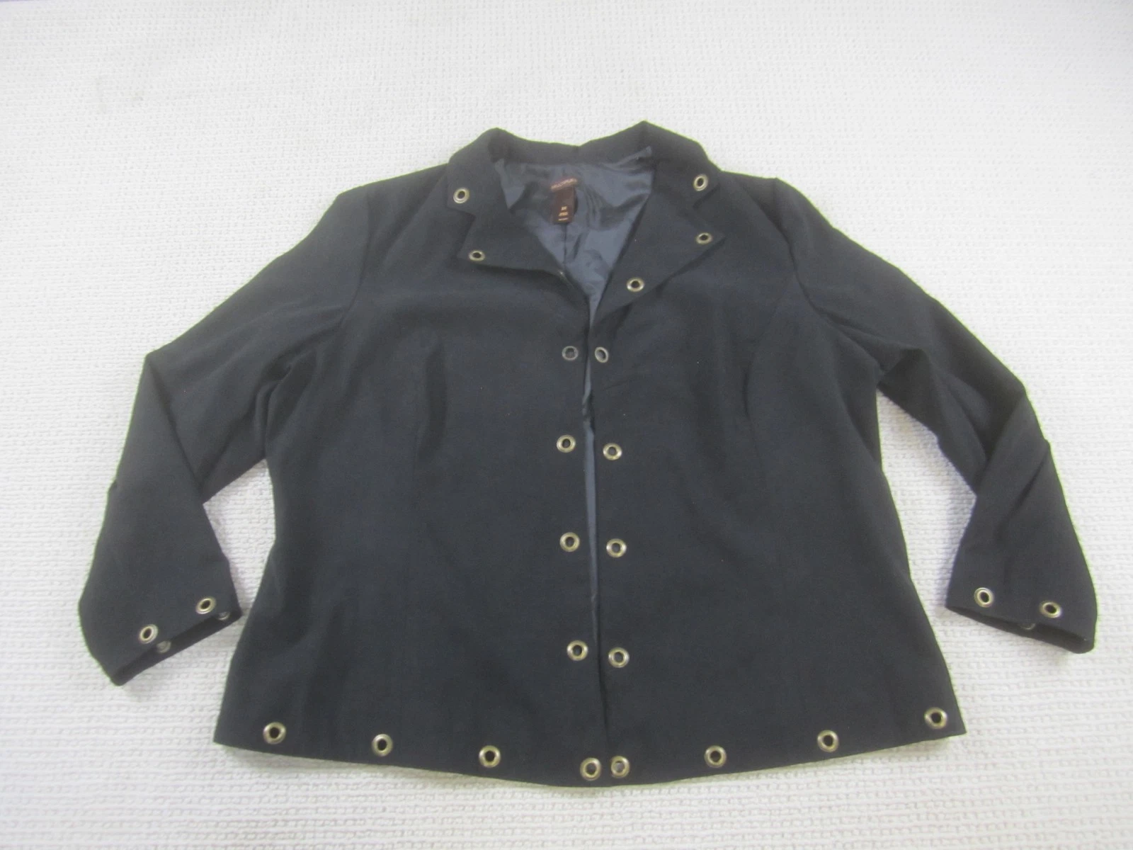 VETEMENTS Giacca Multipla Donna 2X Nero Occhiello Bottoni Blazer Elegante Stile Moderno