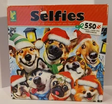 PUZZLE Ceaco DOG SELFIES 550 Piece HUSKY GSD BOSTON TERRIER PUG POMERANIAN