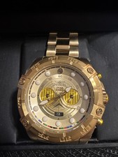 Invicta Star Wars C-3PO Gold Plated Steel Chronograph 52mm Limited Edition Box!