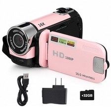 Portable Digital Camcorder Video Camera 1080P DV Camera Vlog Recorder  2.7-i...