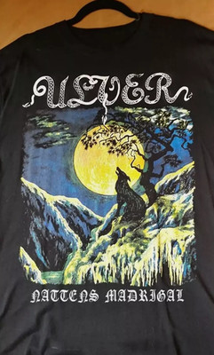 Vtg Ulver Band Album Music T Shirt Style For Men Cotton Black All Size CM391