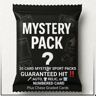 20 Card Mystery Sport Packs  :AUTO,RELIC or NUMBERED Card  guaranteed ‼️‼️ - Bild 1 von 4