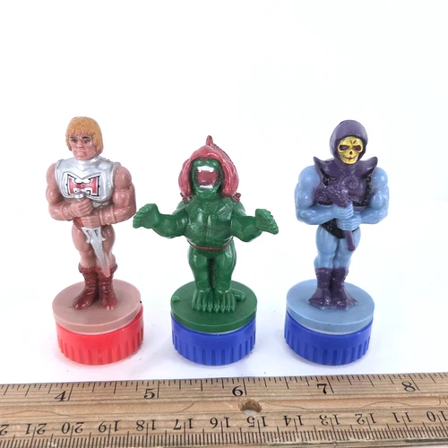 Vintage Masters of the Universe HG Toys Stamp Stamper Battle Cat Armor Skeletor