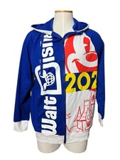 Walt Disney World 2021 Official Zip Up Color Block Graphic Hoodie for Adults XL