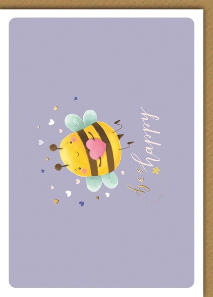 Geburtstag - Karte Mit Umschlag - Hummel - Plastikfrei - Unverpackt-image