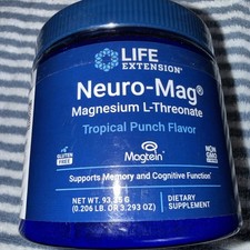 Neuro-Mag Magnesium L-Threonate Tropical Punch 93.35 Gr