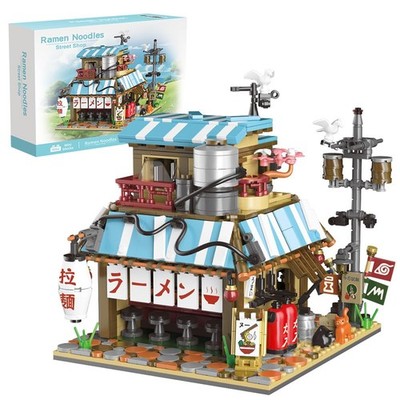 Japanese Ramen Shop Building Blocks Set - Mini Brick Simulation Architecture ...